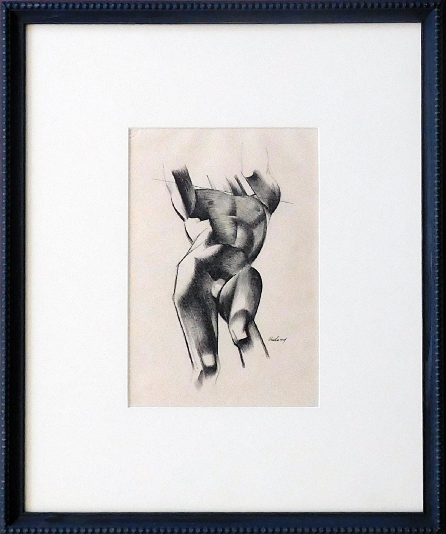 Framed 21" X 17" Brush & Ink on Paper 1934