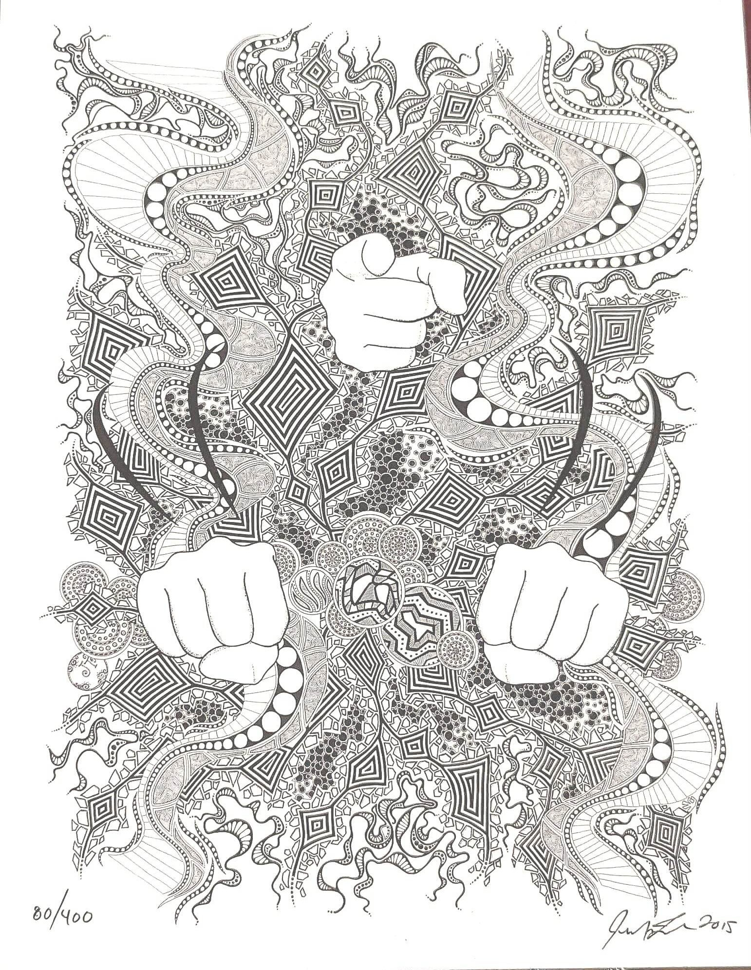 Limited Edition Micro Archival Ink piece by Jennifer G. Tandoc, Deaf Artist (The Deaf Art Collective) Instagram @JT9Artist. Etsy: J9ArtShop. Published in 2015. This edition has been limited to 400 impressions on Moab Paper. | View more images of this item at: https://drive.google.com/drive/folders/1y4Ngln3JsUkmdcDSNu_-mCkcEfWu7Mba?usp=share_link