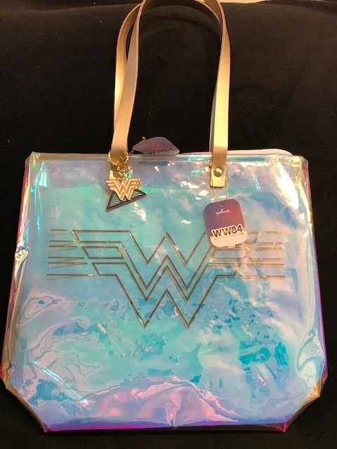 Wonder Woman WW84 Translucent Tote (16" x 24" x 5") & WW84 Key Chain