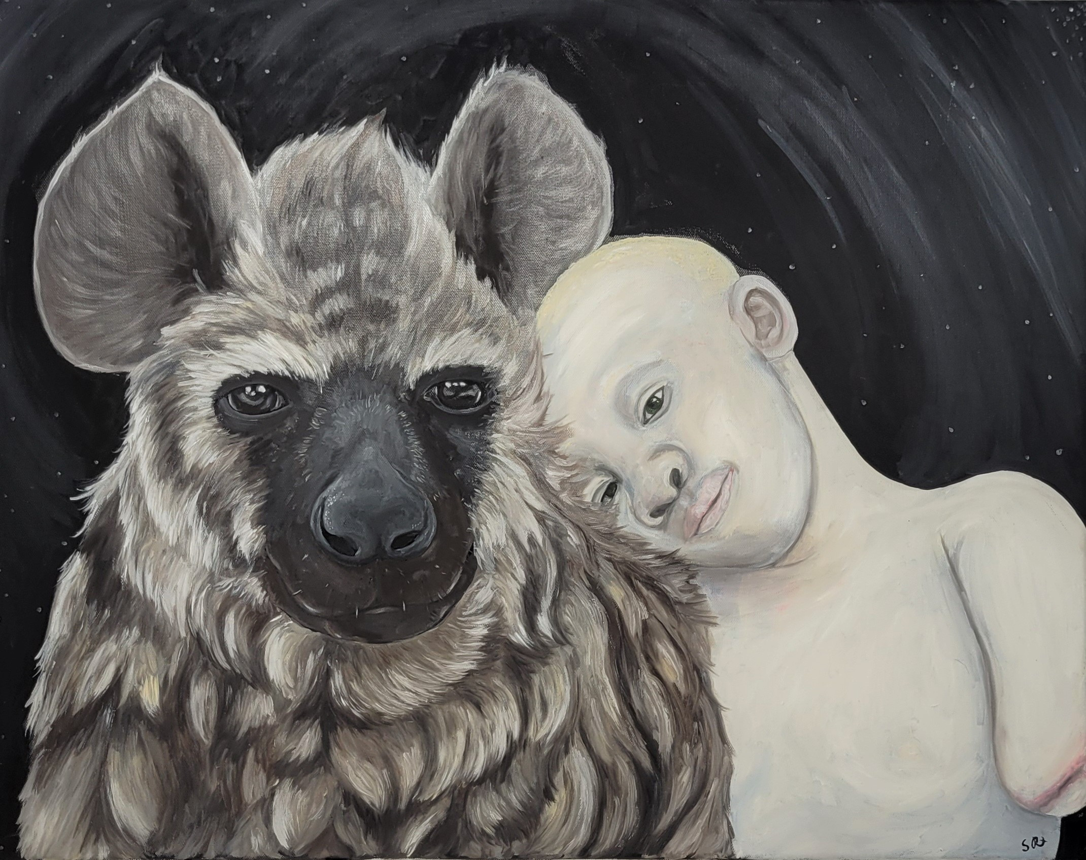 focuses on Albino children in various parts of Africa who are kidnapped for the export of their limbs based on superstitions. Hyenas are also persecuted and killed due to superstitious beliefs.