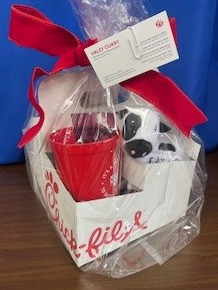 Stuffed cow, Keychain, tote bag, mug, cup, 4 gift cards