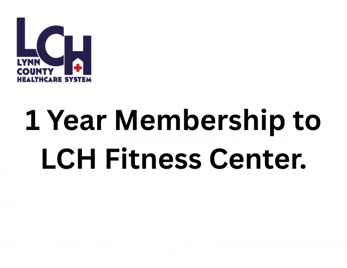 1 YEAR membership to LCH Fitness Center in Tahoka.
