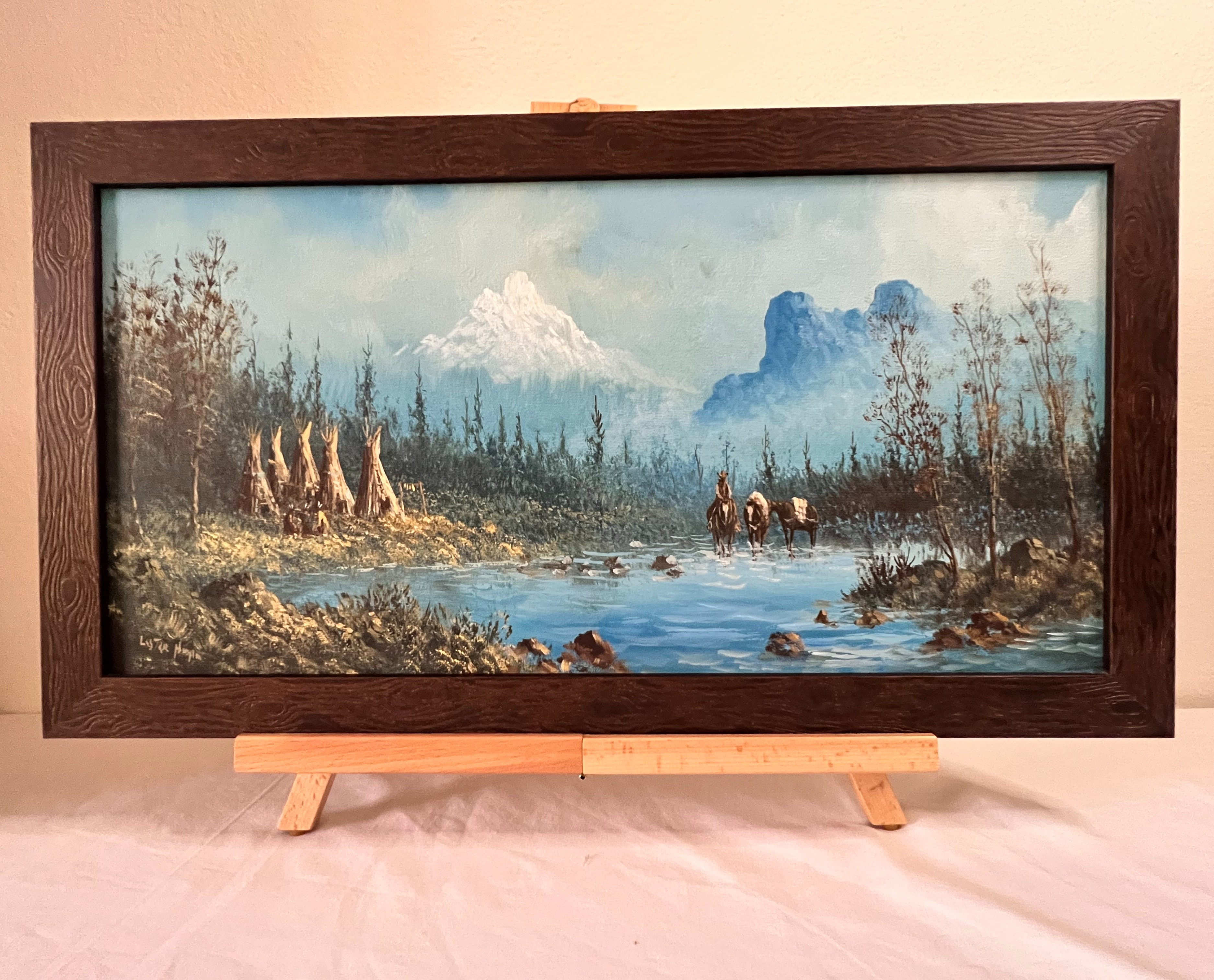 Framed Lester Hughes Original artpiece