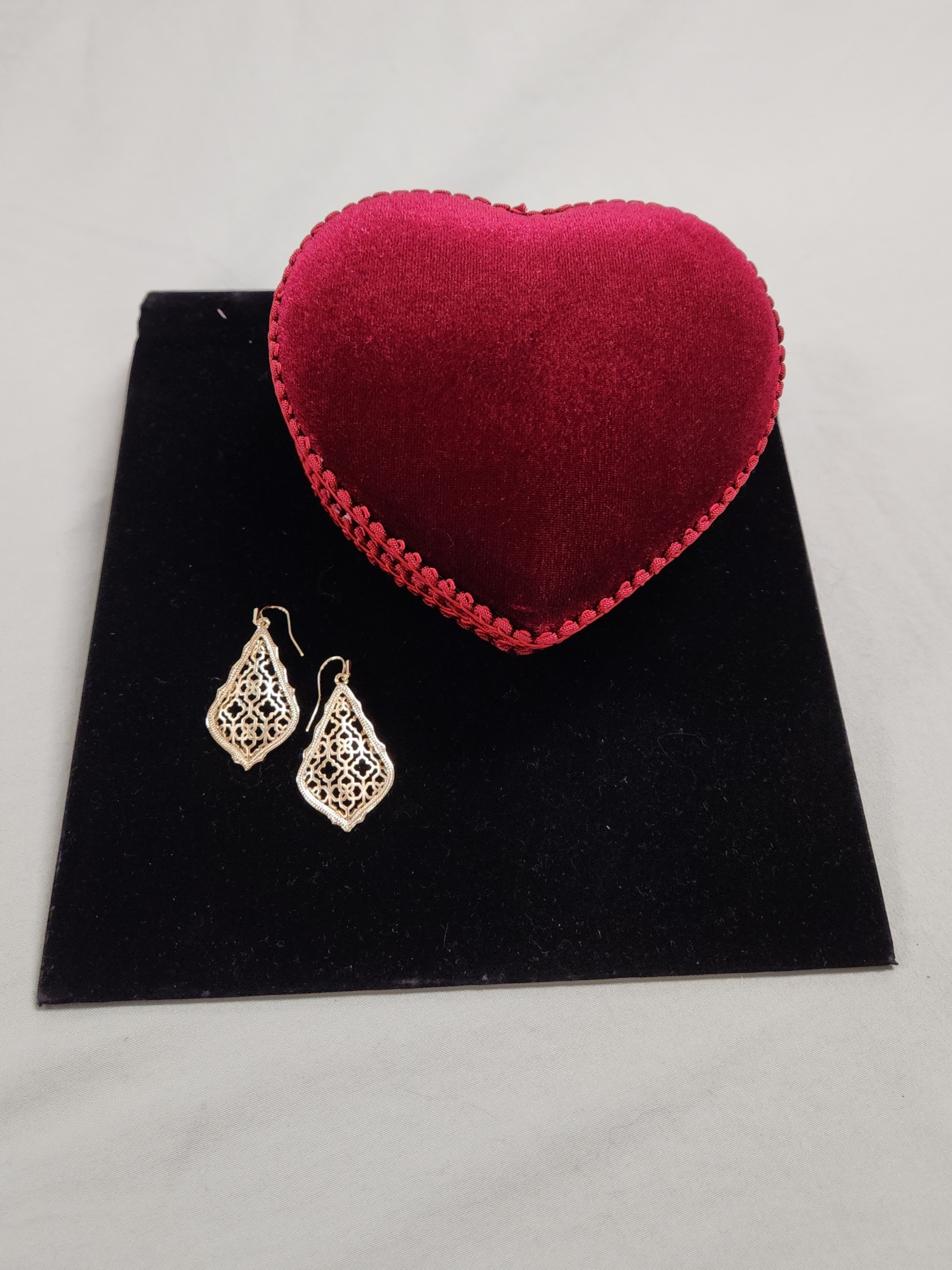 Addie Earrings & Heart Shaped Jewelry Box