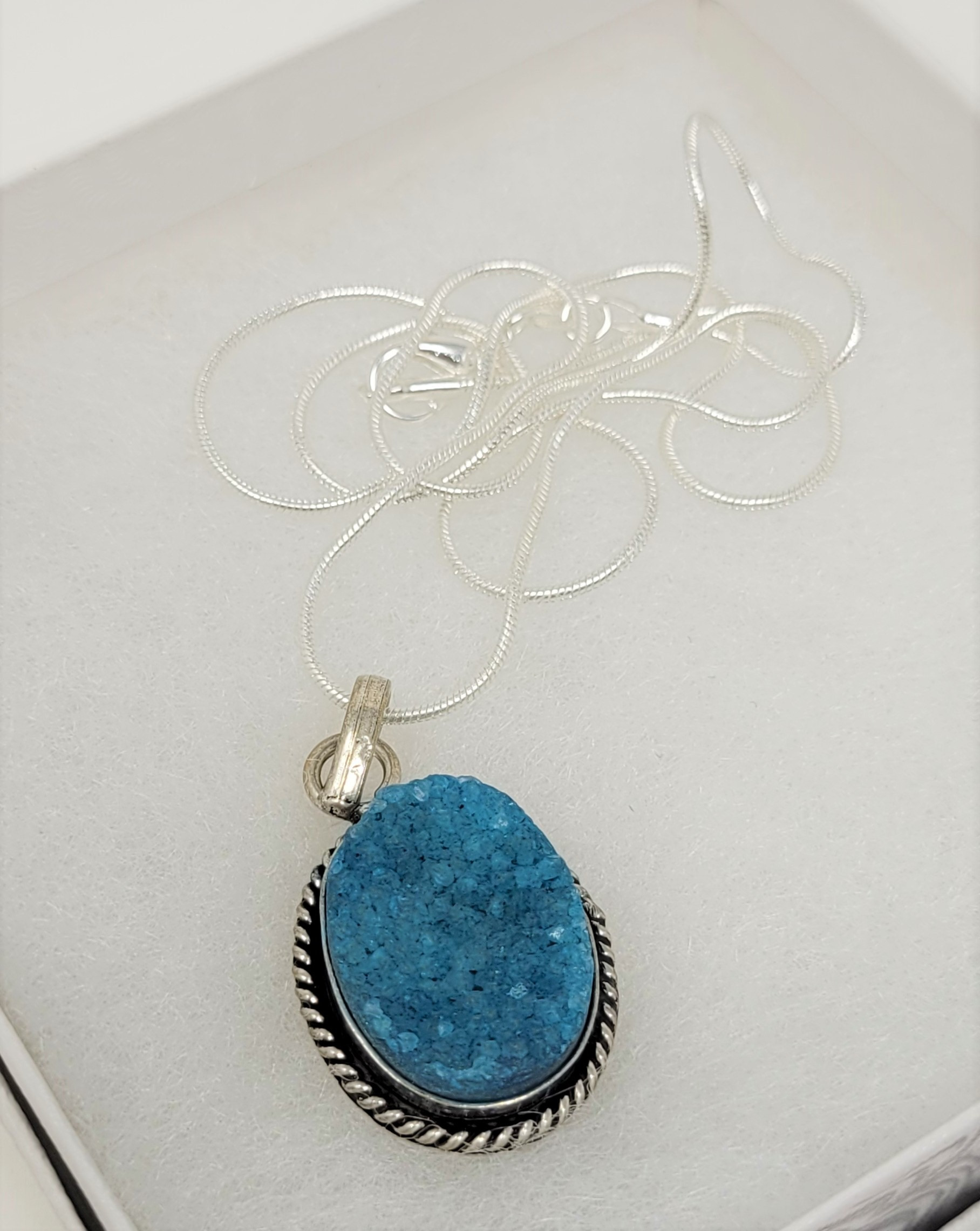 Turquoise (colored) Mineral Necklace