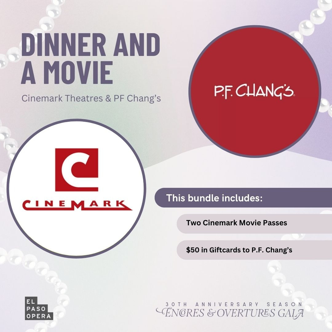 Two passes to Cinemark movie theatre; $50 GC to PF Chang's