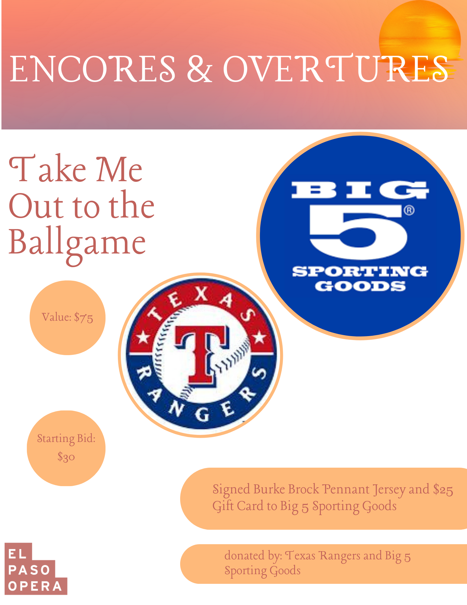 Signed Burke Brock Pennant Jersey and $25 Gift Card to Big 5 Sporting Goods