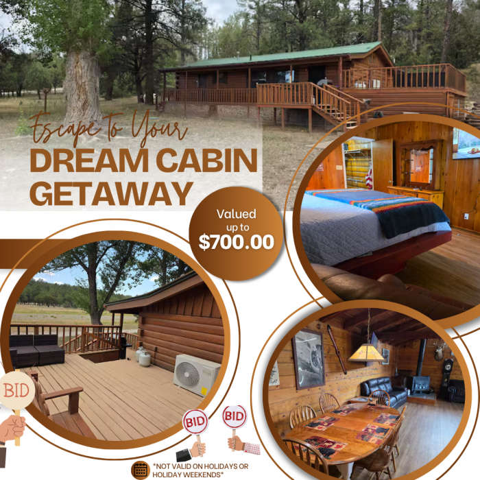 Cabin located in Timberon, New Mexico.
Not valid on holidays or holiday weekend!
3 bedrooms and 2 bathrooms. Full Kitchen and living area plus a hot tub with mountain views. Minutes from skiing, hiking, finishing and outdoor adventures!