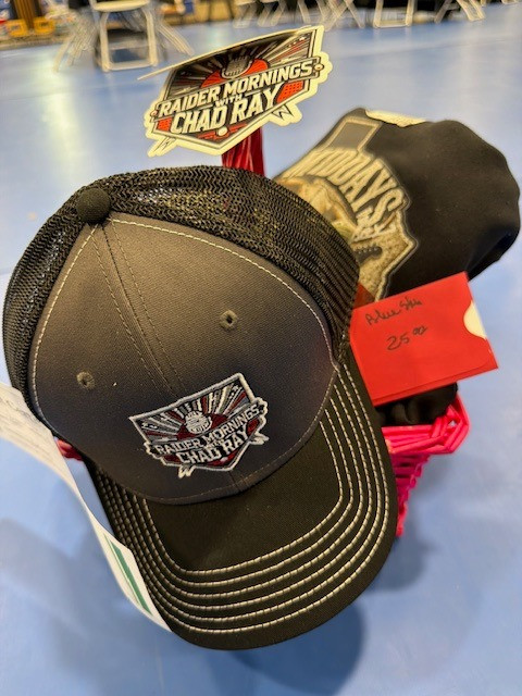Chad Ray gift basket, sweatshirt, shirt, hat, stickers, $40 gift card to Hollys, $25 gift card to Blue Sky