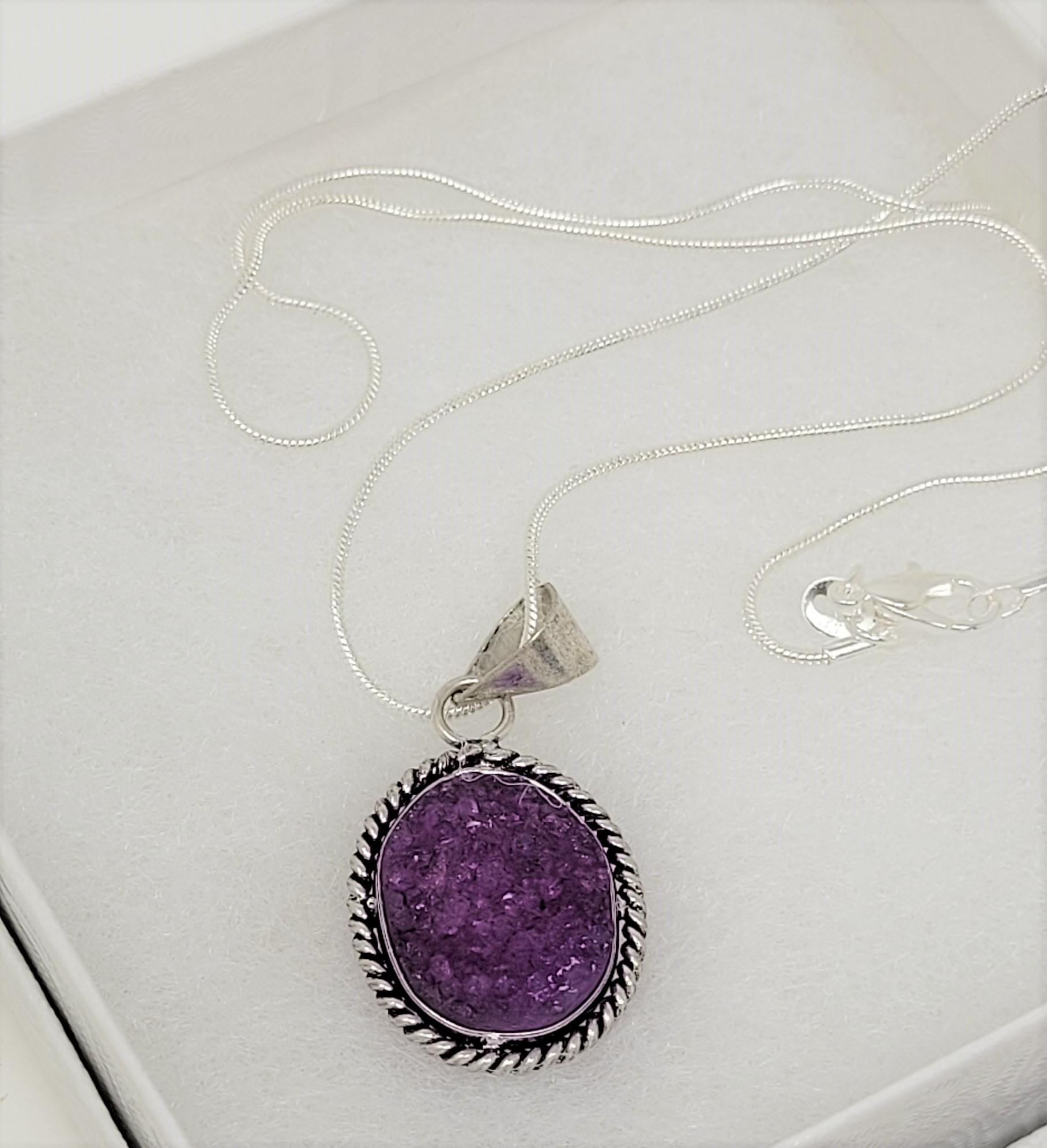 Purple Mineral Necklace