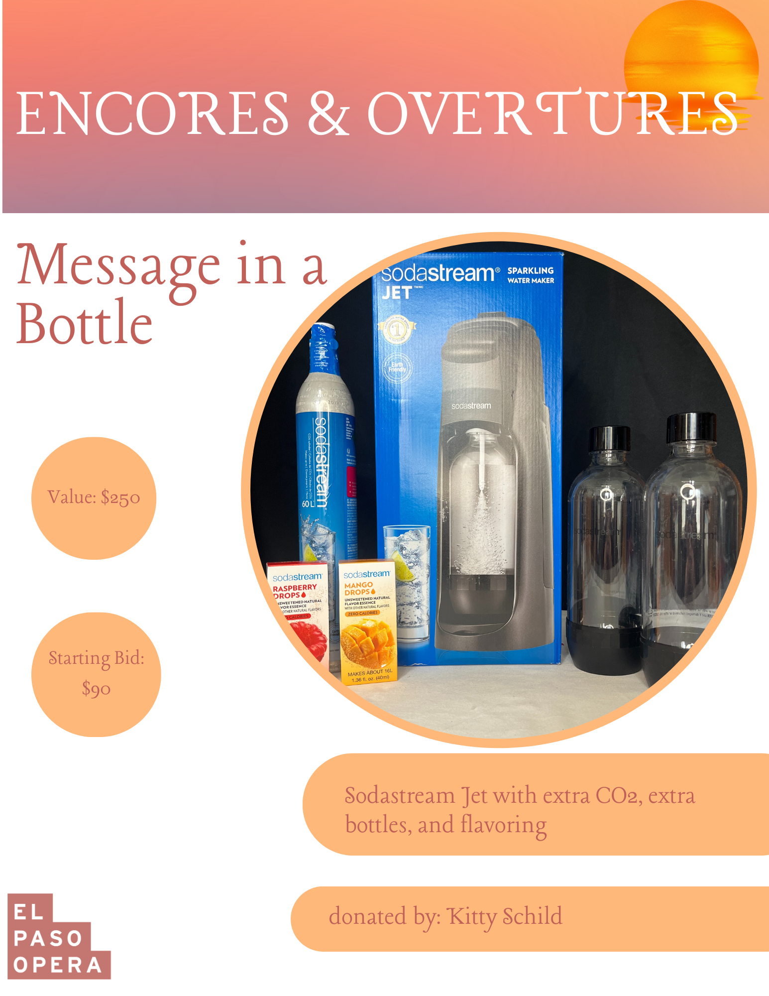 Sodastream Jet with extra CO2, extra bottles, and flavoring