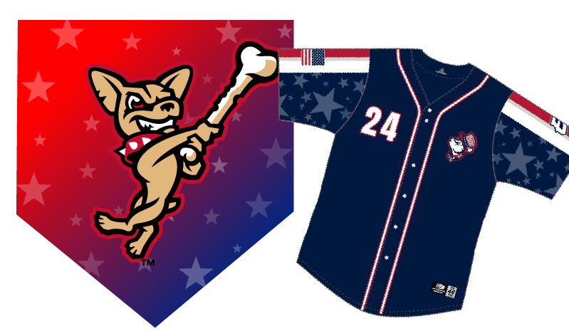 Stars & Stripes Jersey - Size 50 (2XL), no guarantee same player signs this jersey on 7/4 due to roster transactions.