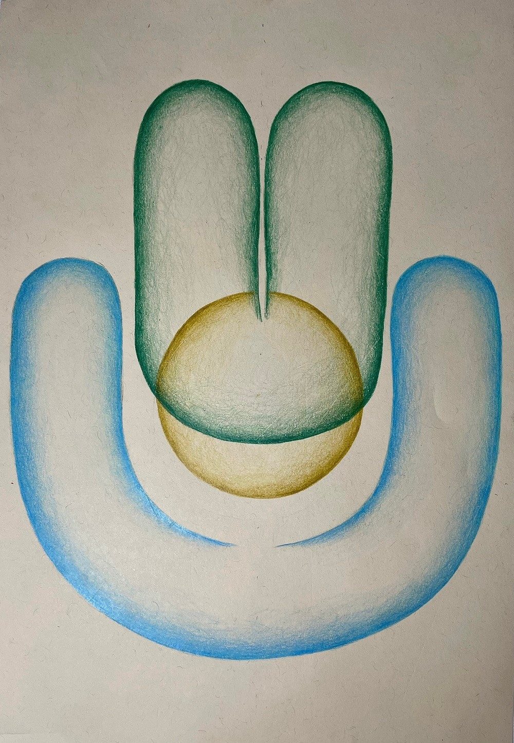 Colored pencil on paper  8 1/2" x 12 1/4"