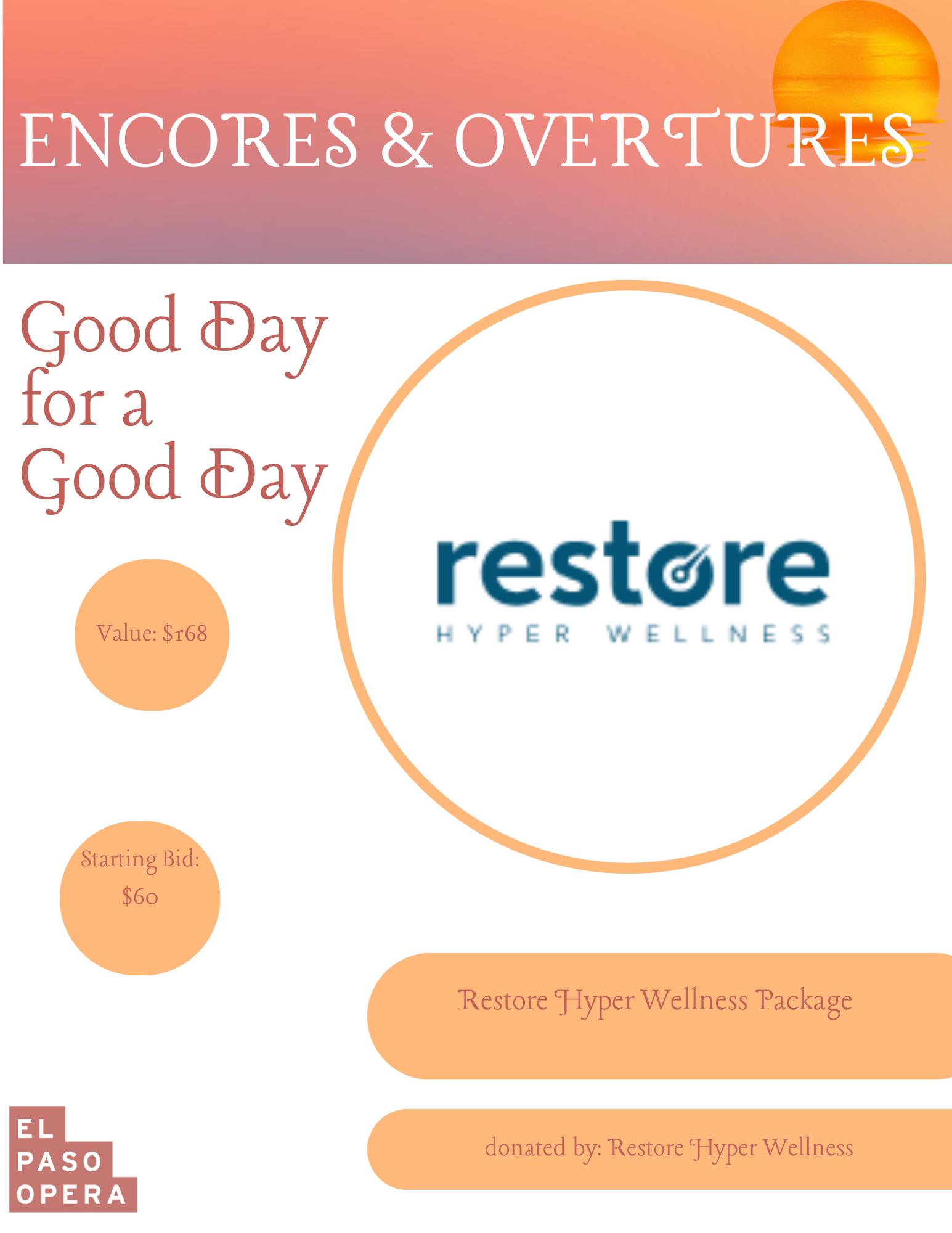 Restore Hyper Wellness Package