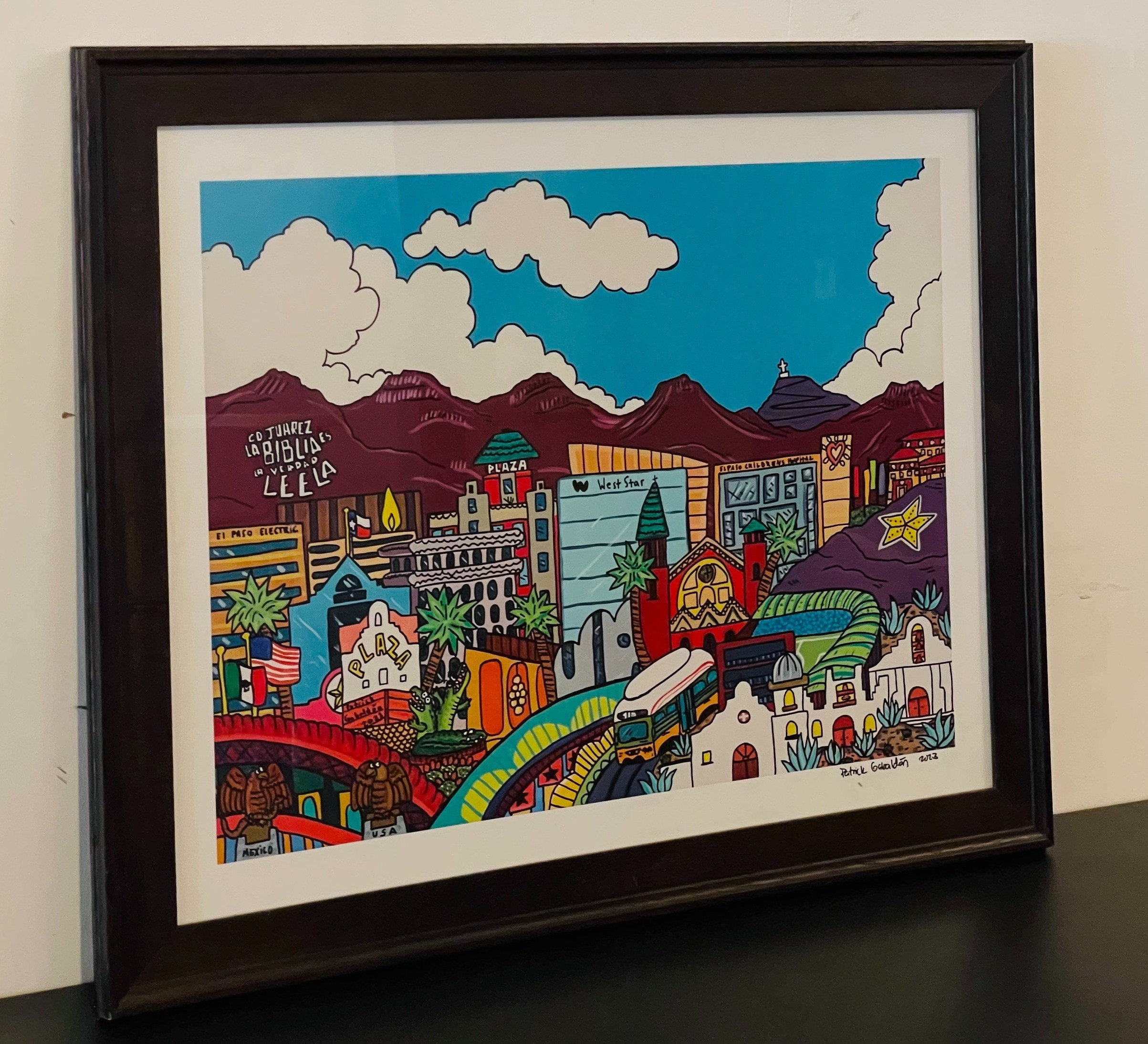 Our beautiful mountains, the downtown skyline, all of it. We just can't get enough of it in this Patrick Gabaldon framed print. Perfect for your living room or office.