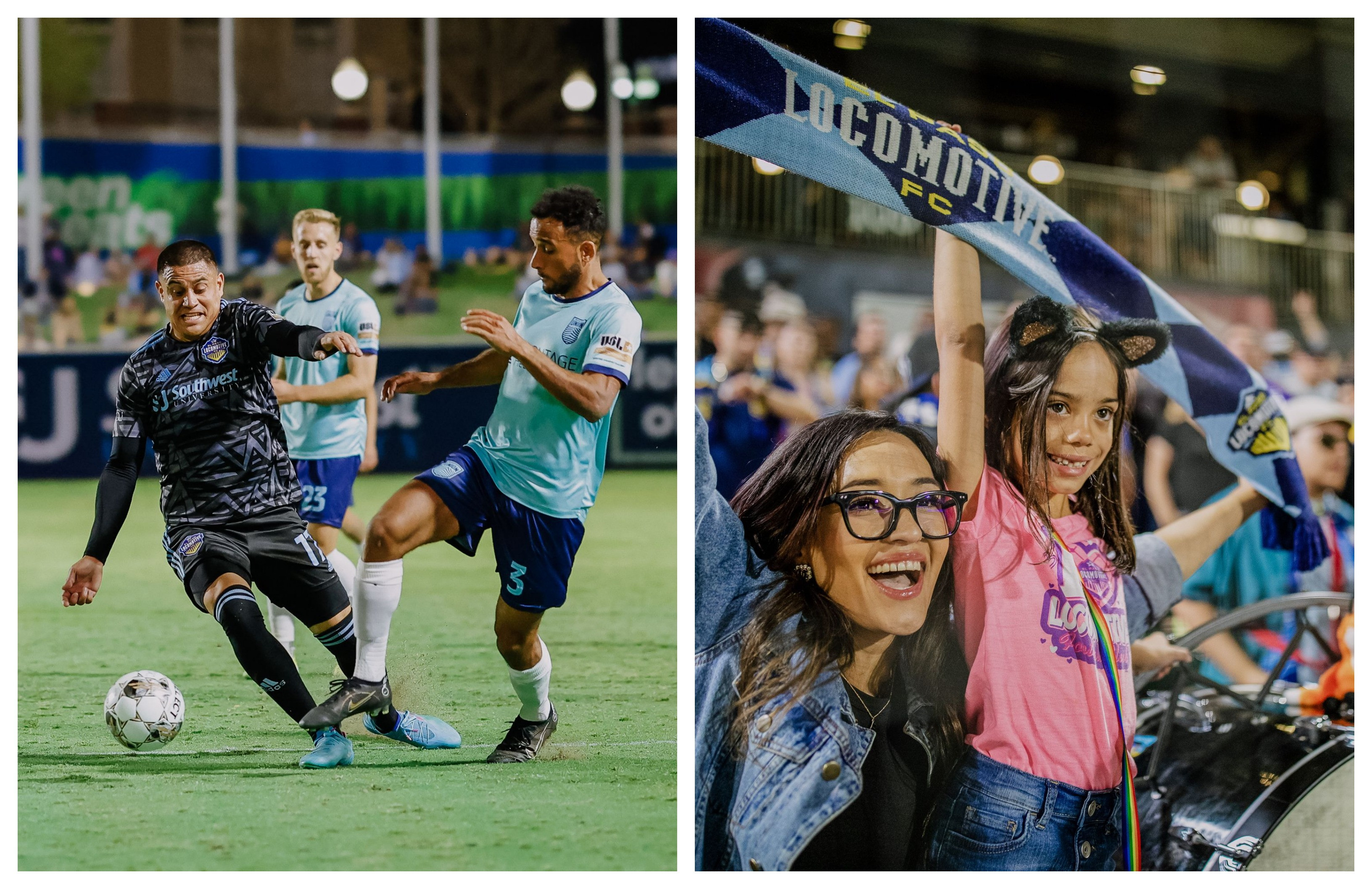 Four tickets to a 2023 regular season El Paso Locomotive FC Home Match and a signed soccer ball