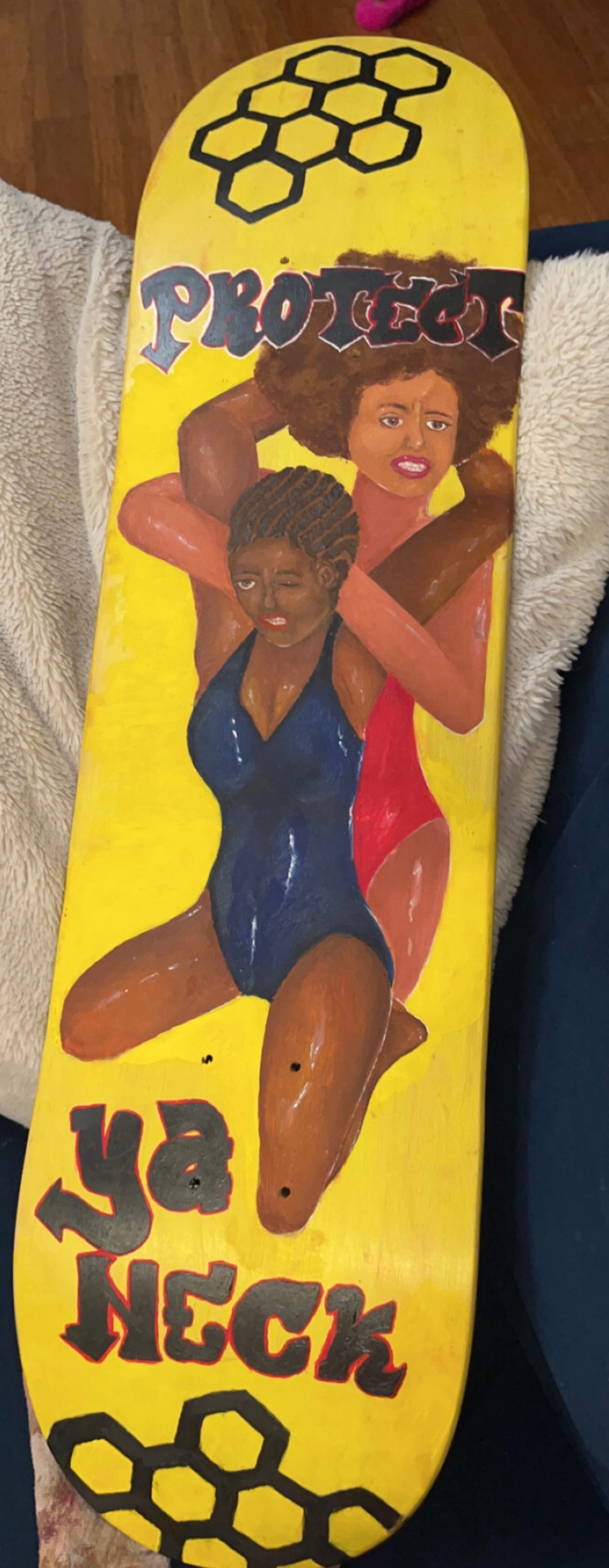 This oil painting was inspired by the Wu-Tang song “Protect ya Neck” referencing the last line from the rapper The Genius. “ And I’m the dirtiest thing in sight, matter a fact bring out the girls and let’s have a mud fight”