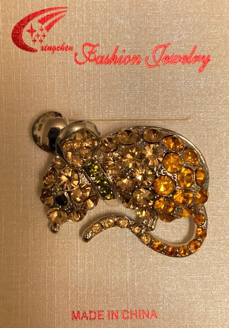 Mouse Rhinestone Pin