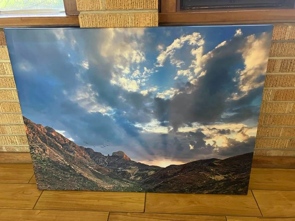 Mammoth at the Franklins by Ruben Gomez of El Paso’s Finest gift shop – 29.5 x 39.5 -  $150