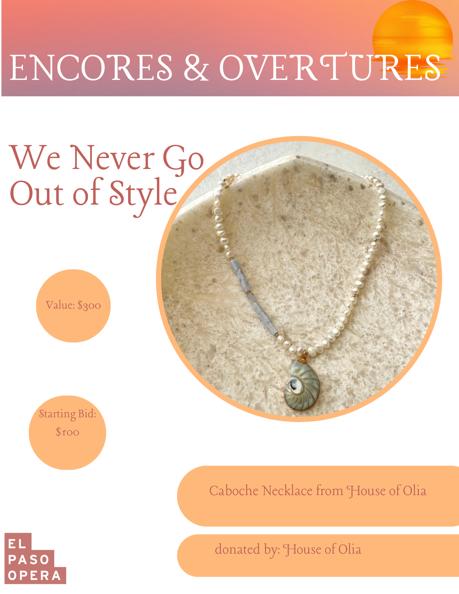 Caboche Necklace from House of Olia