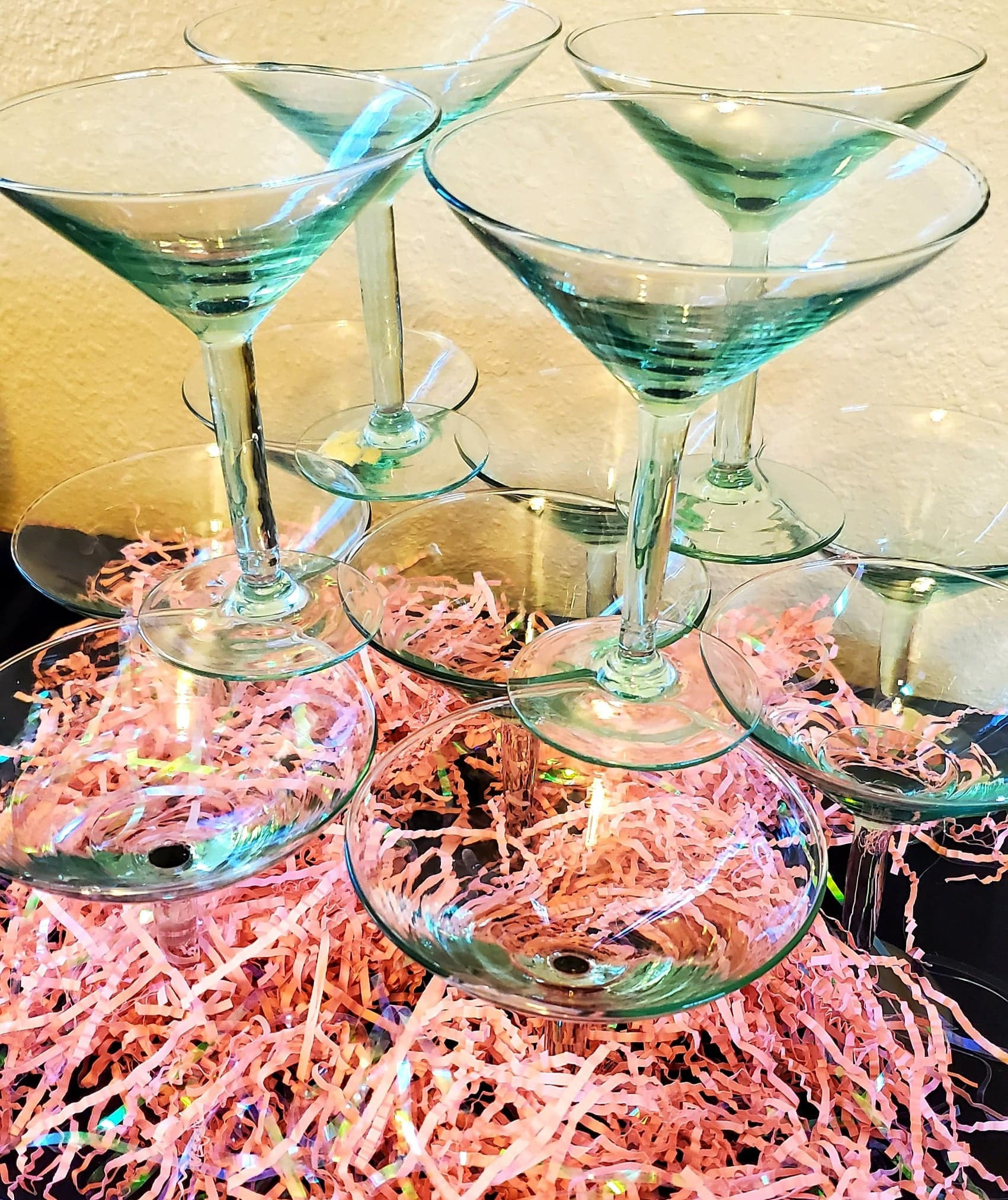 12 glass Pier-1 Imports Martini glass set