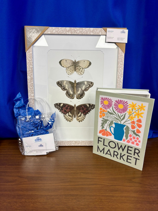 Butterfly picture, and flower market decor