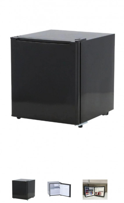 The Attitude 1.6 cubic feet Mini Refrigerator is roomy enough for your groceries but small and sleek enough to fit almost anywhere. A slide out shelf provides efficient storage options and adds to its unique style. Designed for energy efficiency, this mini fridge includes an ice cube chamber and features a reversible door that can be set up to open from either the left or right side. The flush back design and invisible door handle offer a clean and elegant appearance that looks great in your home, in a dorm, or at the office.