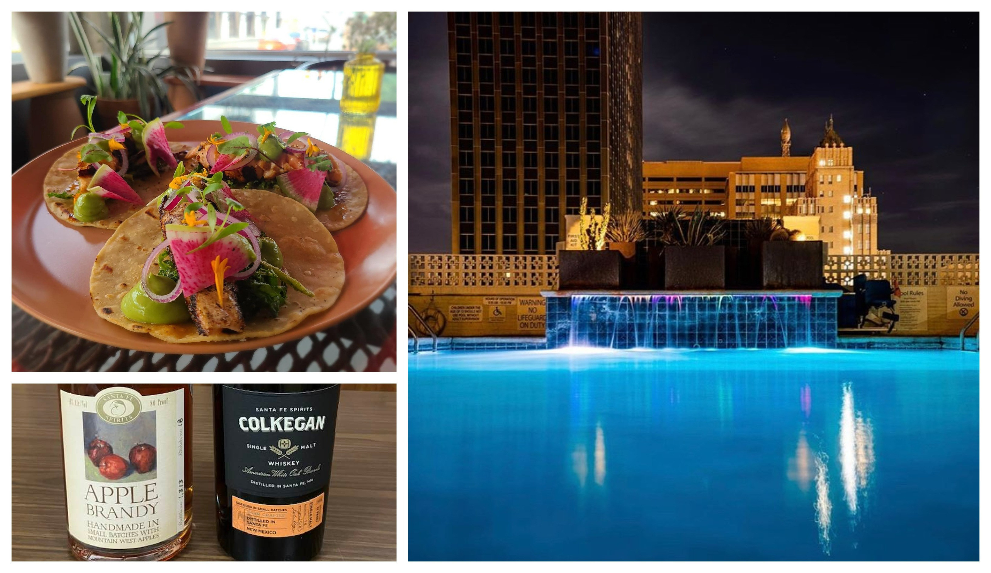 Unwind  from the work grind with this one-night weekend stay at Hotel Indigo ($200) and two $25 gift certificates to their popular restaurant on the first floor, Mamacitas. Includes a bottle of  a bottle of Santa Fe's Colkegan Single Malt Whiskey and Santa Fe Spirits Apple Brandy (both donated by  donated by Mano Wine & Spirits).