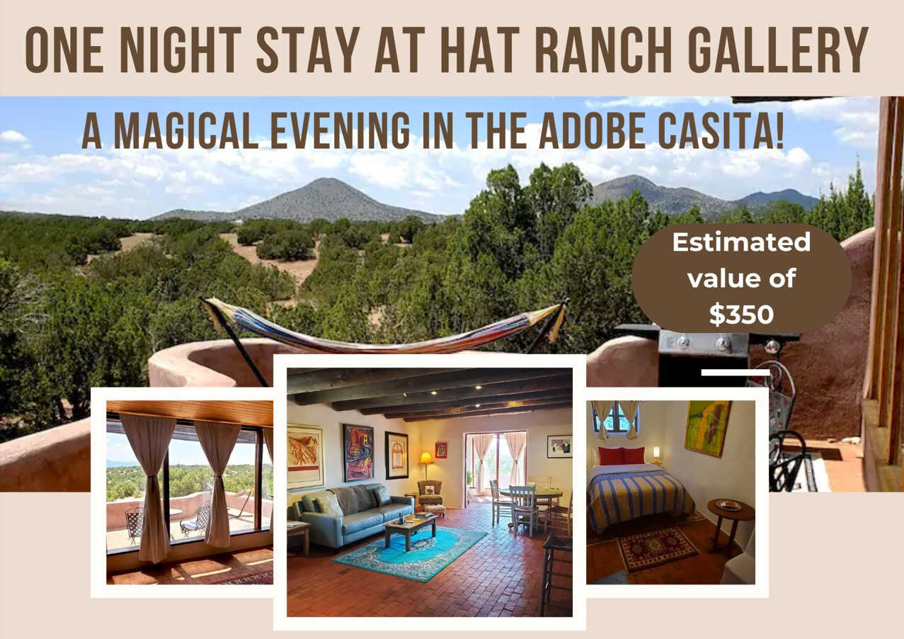 One (1) night stay at the unique and beautiful Hat Ranch Gallery Compound - Must be redeemed by May 1st 2024