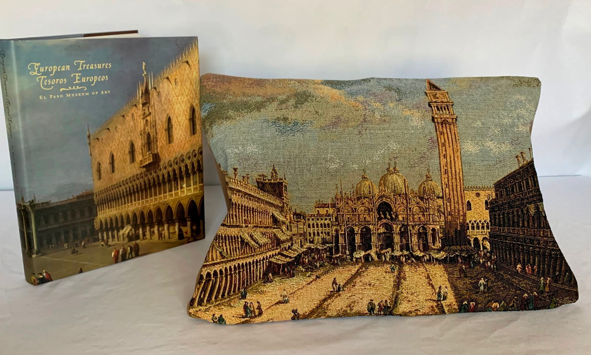 Venetian Tapestry Pillow Cover & Art Book