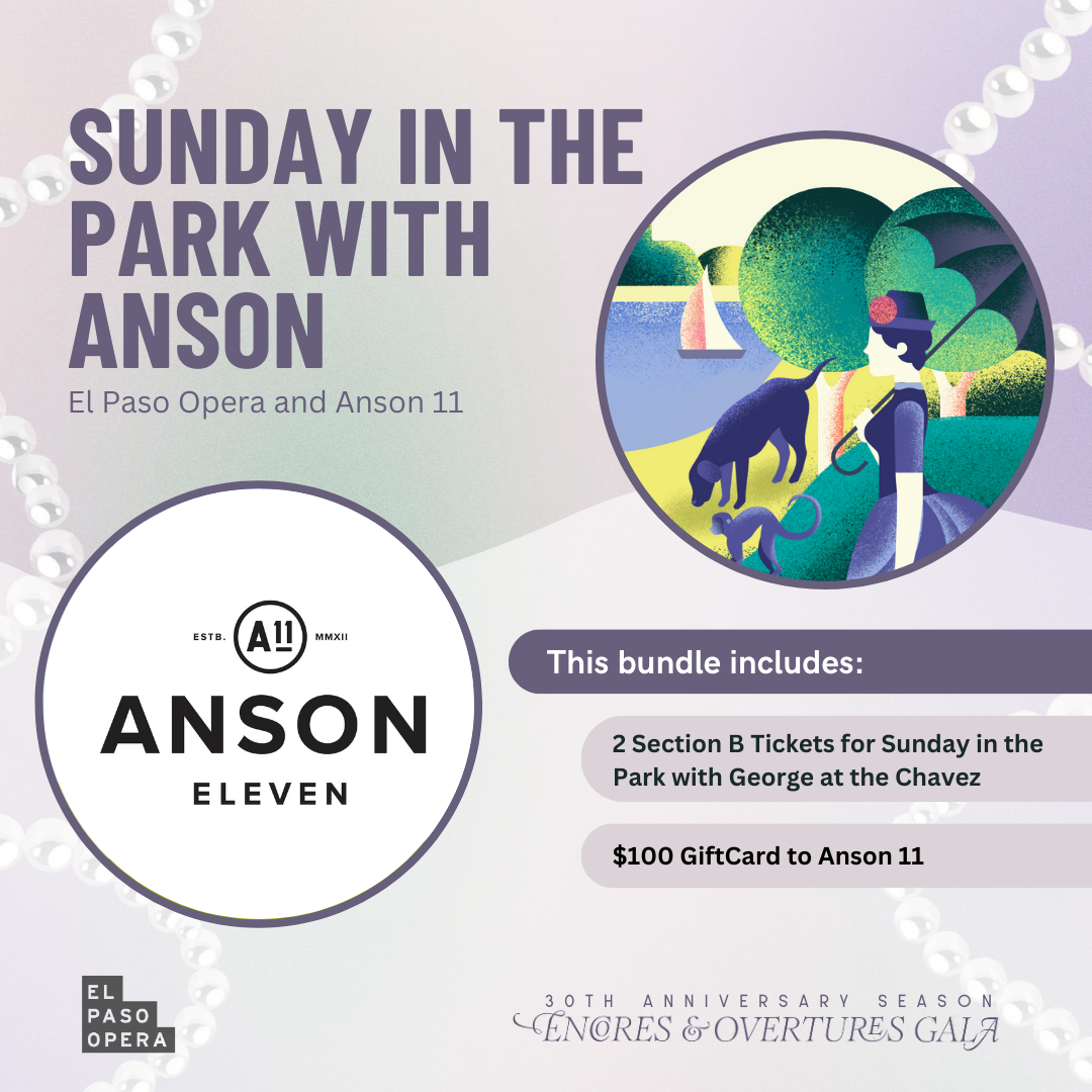 $100 GC to Anson 11; 2 tickets to Sunday in the Park with George (May 17)