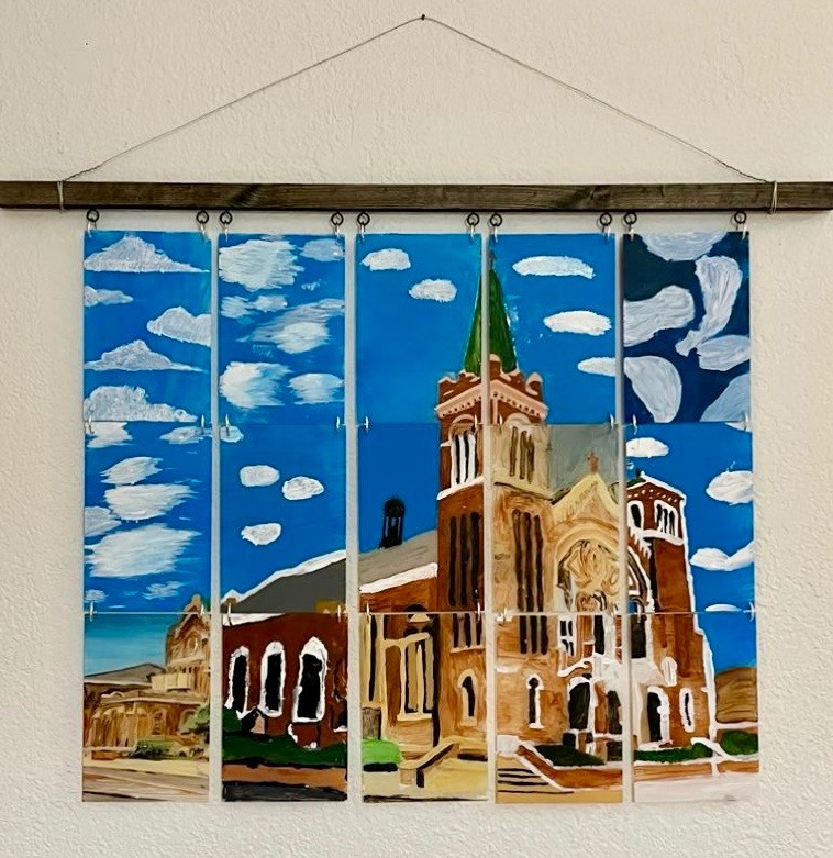 Our St Patrick Cathedral School students transformed this photo into a stained-glass-like work of art.
