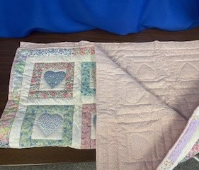Handmade baby quilt