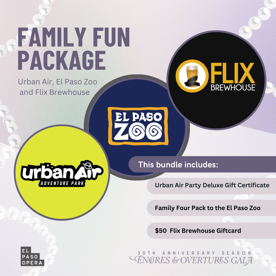 Urban Air Party Deluxe Gift Certificate, Family Four Pack to the EP Zoo; Flix Brewhouse GC ($150)