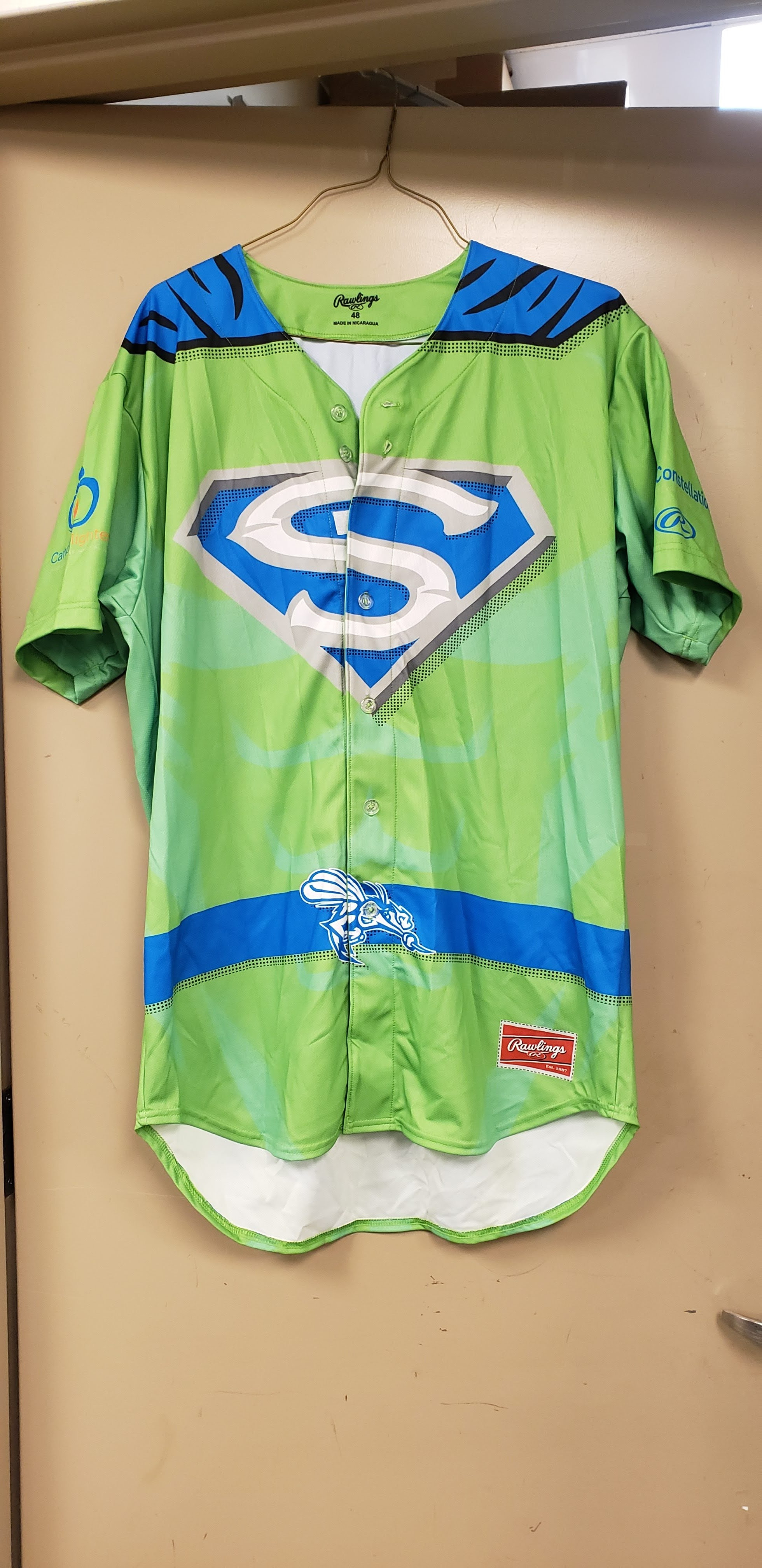 Custom Jersey 1 in Green and Blue