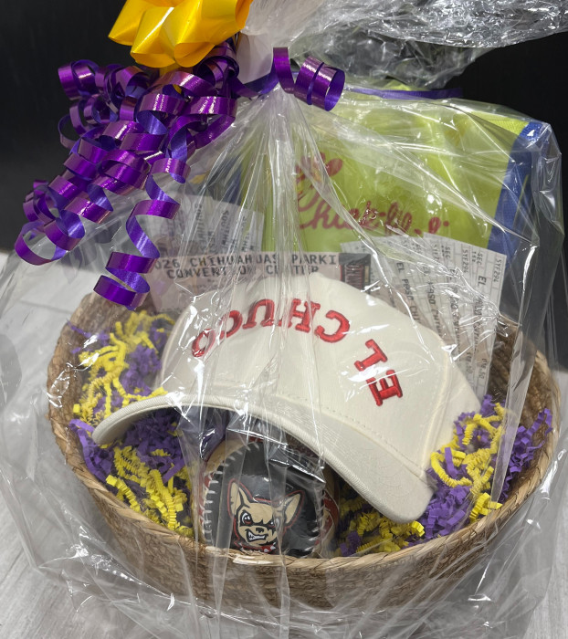 Enjoy the ultimate fan experience with a Chihuahuas hat, baseball, lunch bag, 4 WestStar tickets, 4 game tickets, and a parking pass—everything you need for a perfect game day!