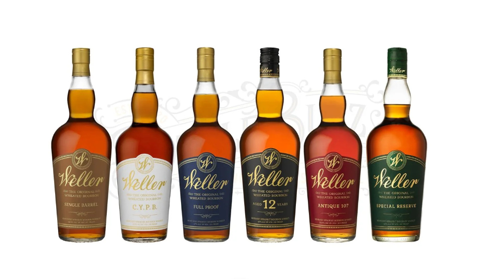 Included In This Collection: W.L. Weller Single Barrel Bourbon, C.Y.P.B, Full Proof, 12 Year, Antique 107 & Special Reserve Bundle. Size: 750 ml Proof: 90 - 114 Created: Buffalo Trace Distillery