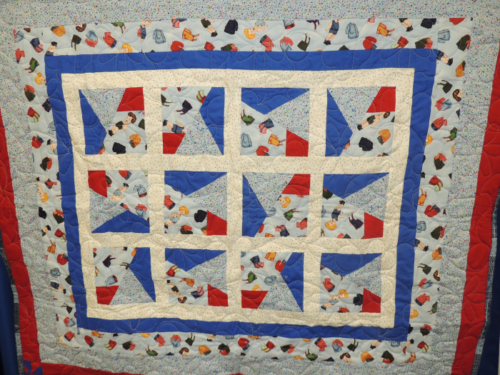 Beautiful handmade patch work baby quilt